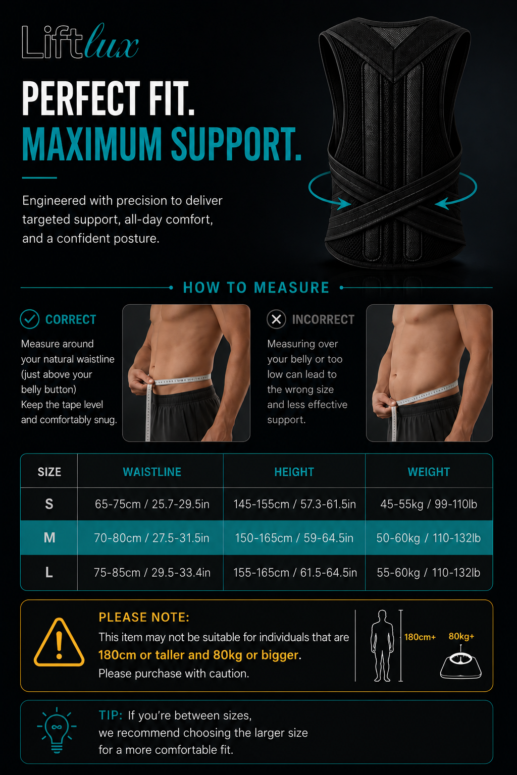 Liftlux™ UpRight Support Brace(Posture Corrector)